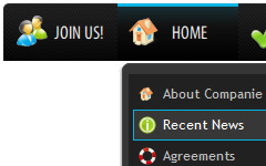 Create Javascript Menu With Images javascript menu Buttons HTML Arrows Image