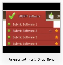 Javascript Simple Drop Up Menu Webpage Template
